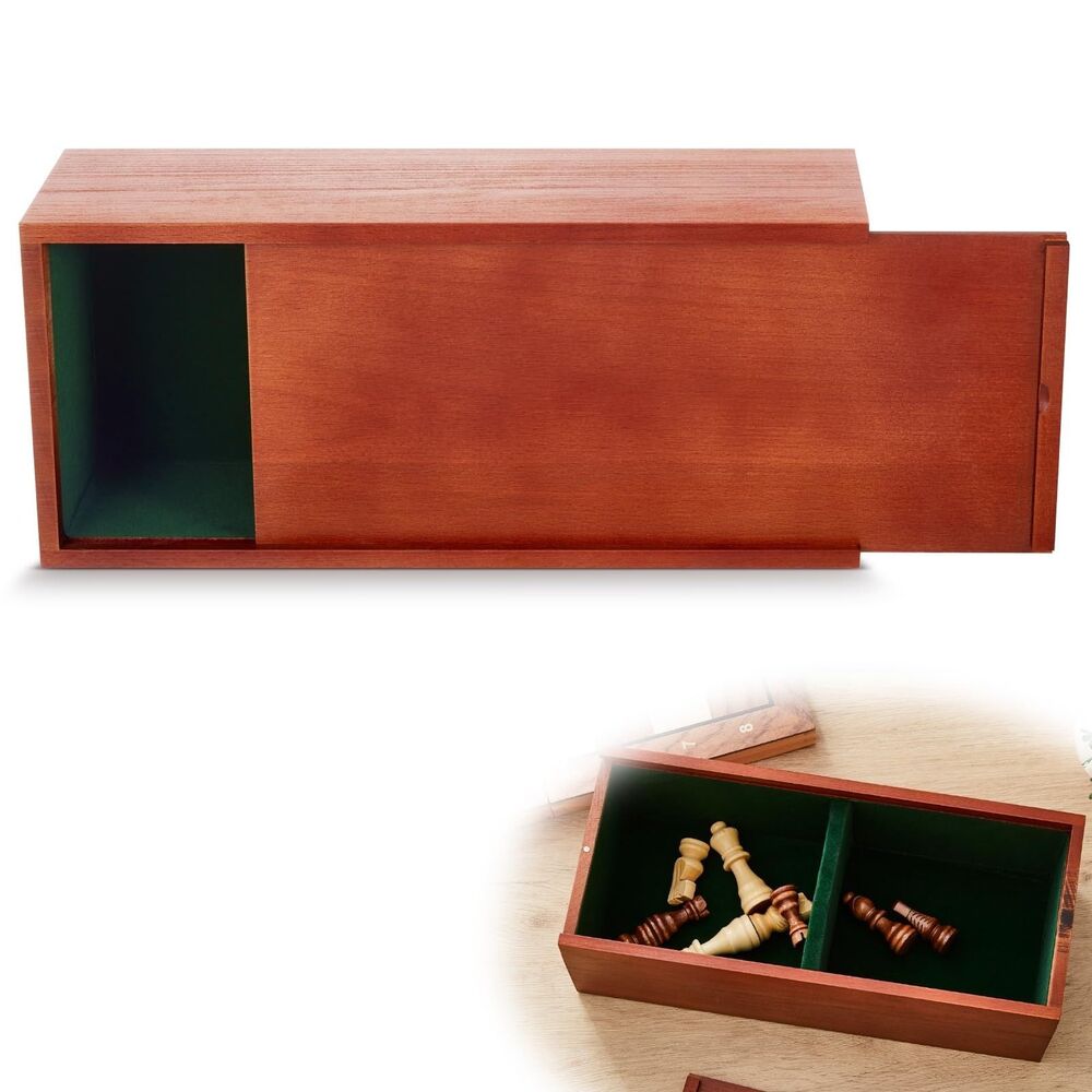 Yuxung Heavy Slide-top Chess Pieces Storage Box Wooden Case